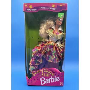 Barbie Country Western Star Colorful Vibrant Doll in Box Mattel 11646